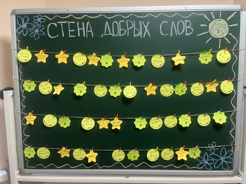 Полсотни пожеланий на «стене добра» для юных пациентов в больнице Ханты-Мансийска